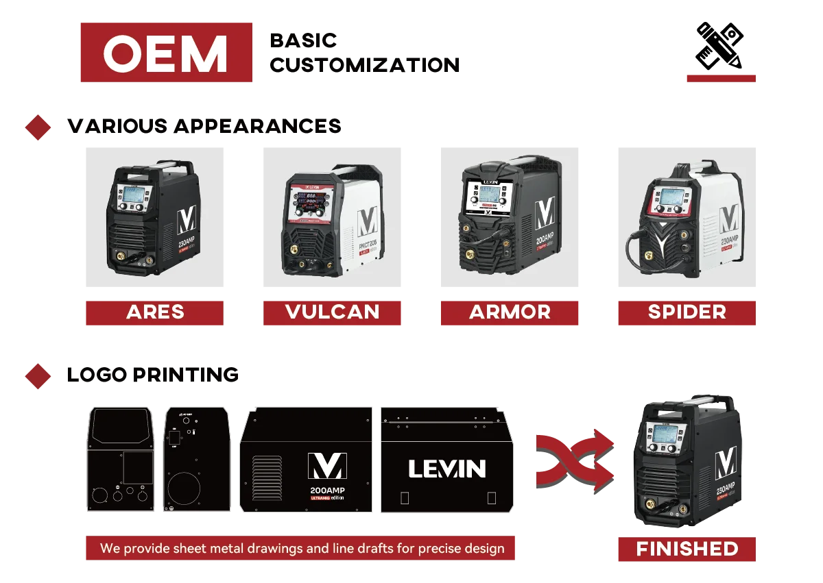 Tig Welder Machine - MSLEVIN OEM ODM XTRAMIG synergie IGBT