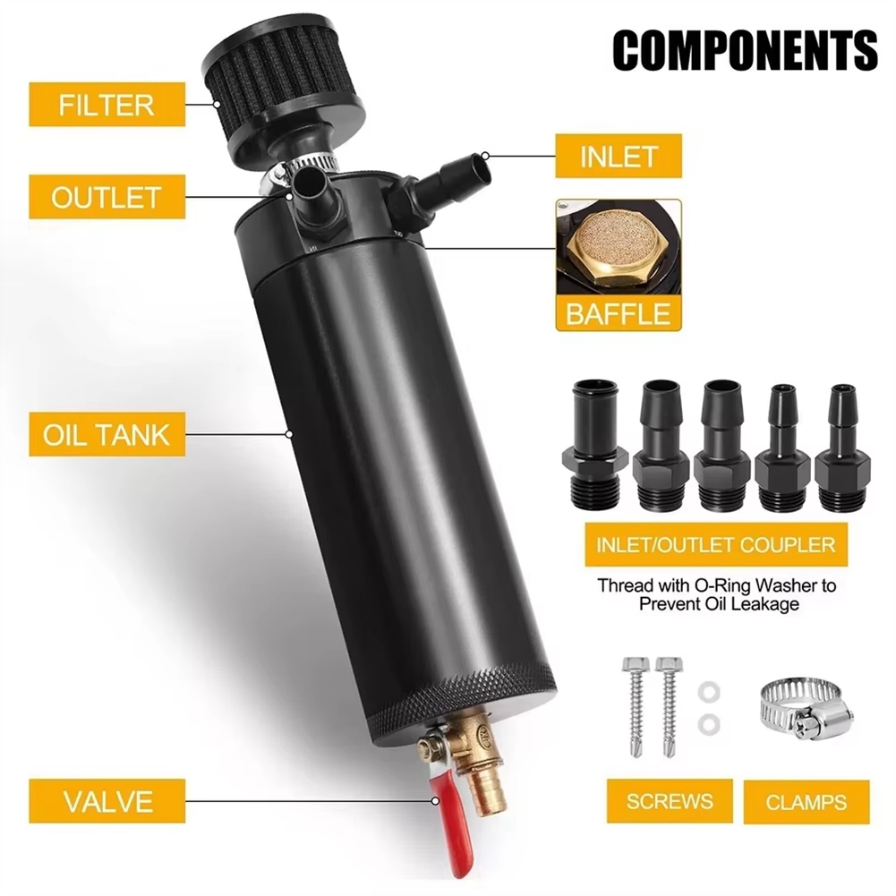 Oil Drain Tank - GOODT37C Réservoir universel en aluminium à